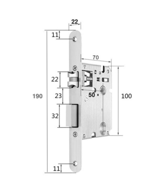 SMALL MORTISE 50/190