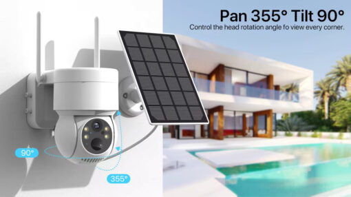 Solar-powered Outdoor Surveillance Camera