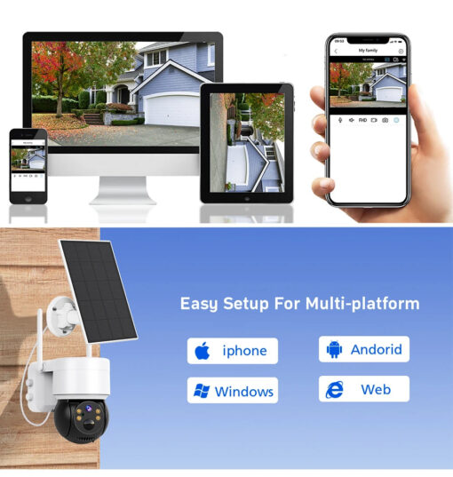 Outdoor Surveillance Camera with Solar panel - Image 16